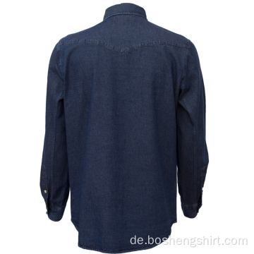 Herren Button-Down-Denim-Modehemden